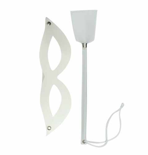 Kit Tiazinha Chibata + Máscara Branca Brasil Fetiche