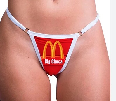 Calcinha Personalizada Big Checa Pimenta Sexy