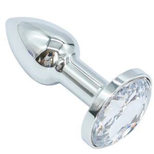 Mini Plug Anal PP Metal Brilhante 5cmx2,7cm