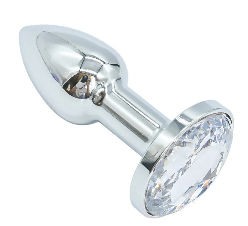 Mini Plug Anal PP Metal Brilhante 5cmx2,7cm