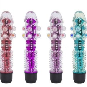 Vibrador Personal Jelly Com Capa Texturizada Mega Import