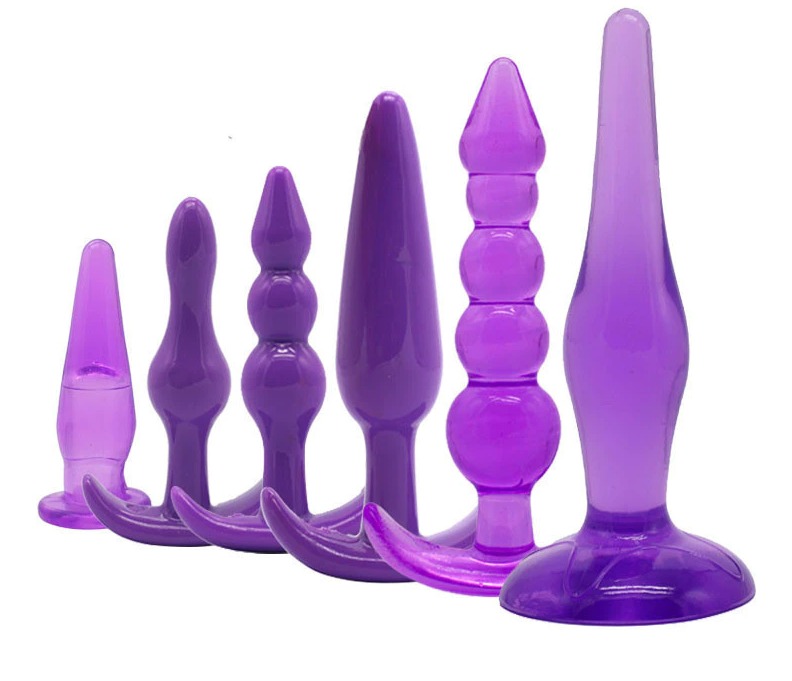 Plug Anal em Silicone Jelly com Alça