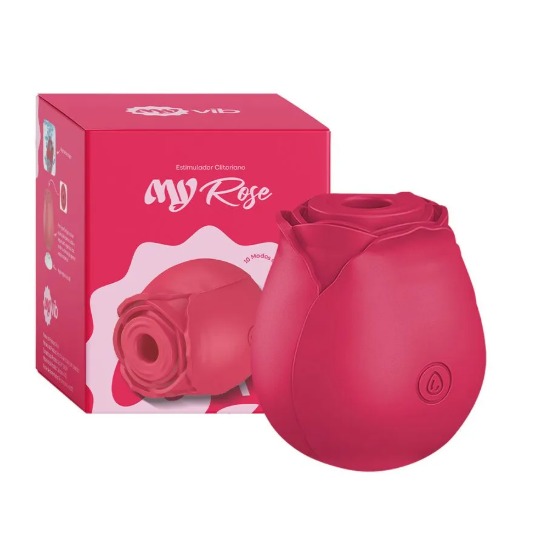 MyRose Rosa Estimuladora de Clitóris com 10 Modos de Pulsação MyVib