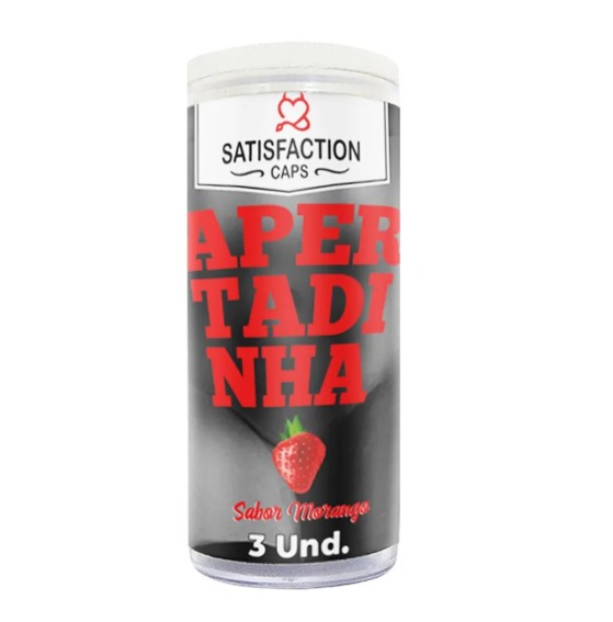 Apertadinha Bolinha com Óleo Corporal Adstringente 3 Unidades Satisfaction Caps