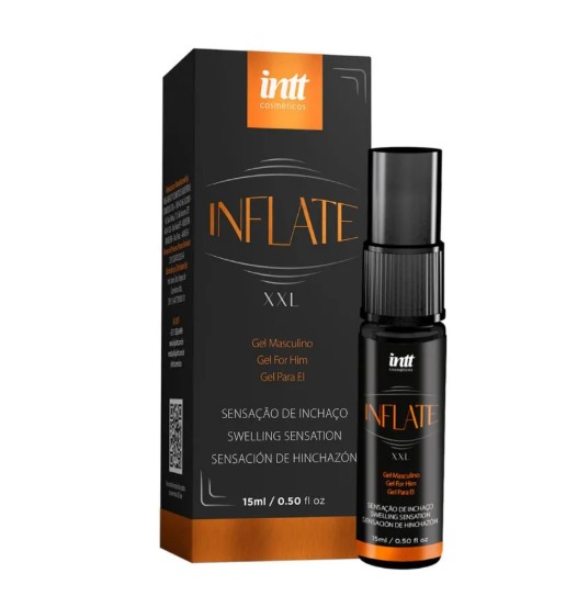 Inflate Vasodilatador Óleo De Massagem Corporal Masculino 15ml Intt